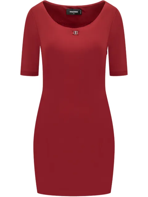 DSQUARED2 logo-plaque mini dress