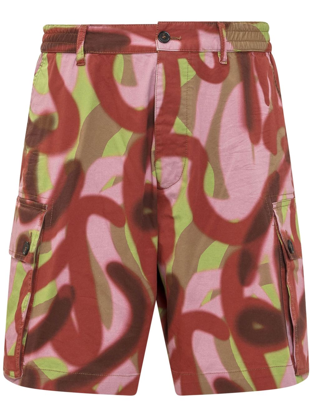 fully-printed bermuda shorts