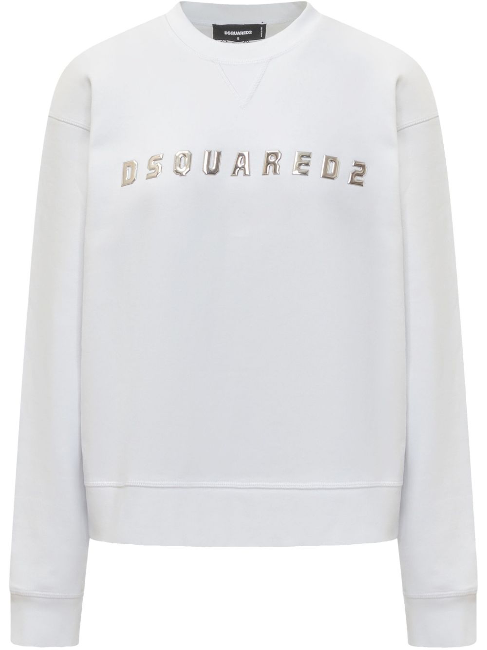 DSQUARED2 Sweater met logopatch Wit