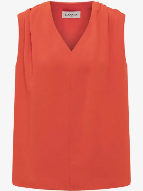 Lanvin silk-blend top