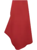 Calcaterra Wave maxi skirt - Red