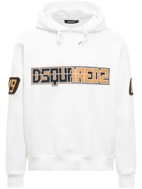 DSQUARED2 logo-appliqué hoodie