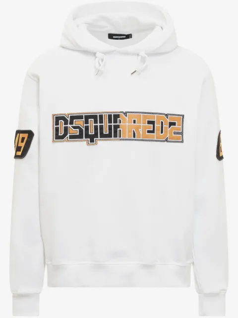 DSQUARED2 logo-appliqué hoodie