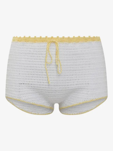 MIXIK crochet-knit shorts