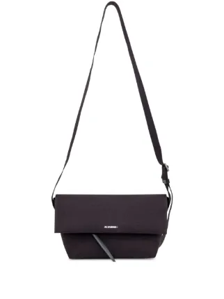 Jil Sander フラップ ショルダーバッグ L | ブラック | FARFETCH JP