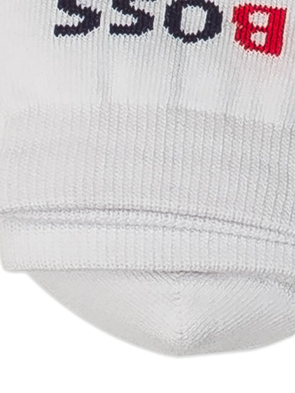 Bosswear Logo-jacquard Socks (pack Of Two) In Red