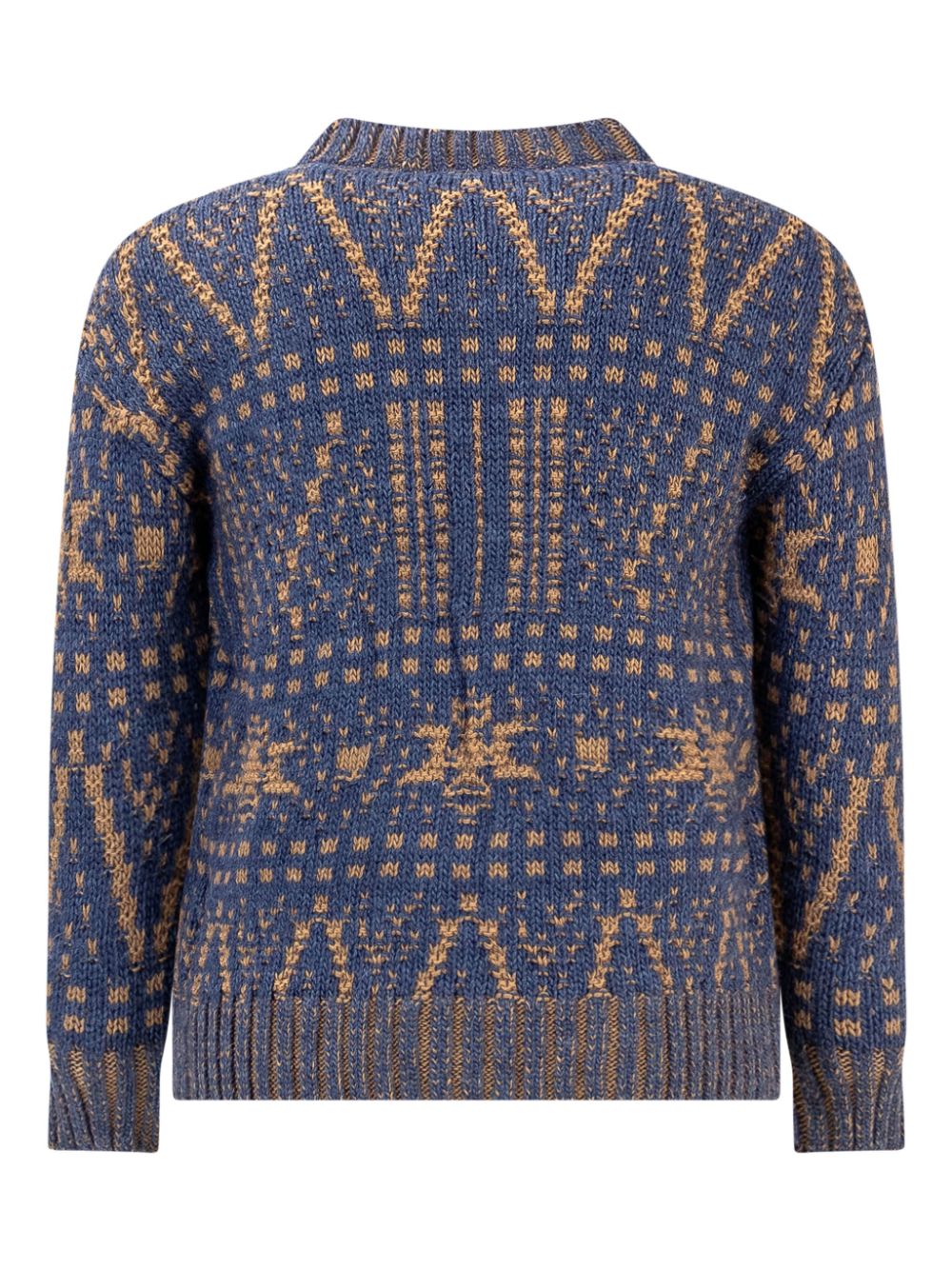 Golden Goose Kids jacquard jumper - Blauw