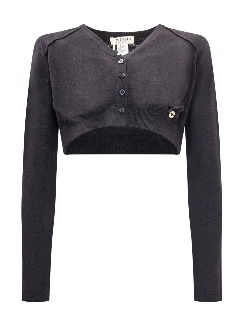 TWINSET Kids Vest met logoplakkaat Zwart