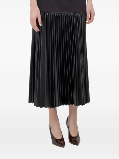 Alexis pleated straight skirt