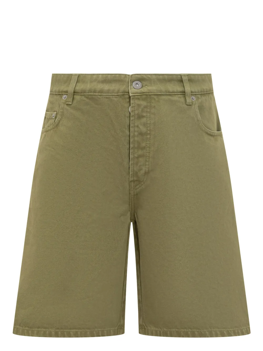 Drôle De Monsieur Khaki 'le Short Denim' Denim Shorts In 绿色