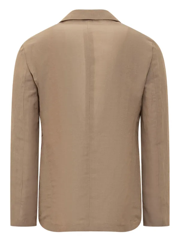 Emporio Armani single-breasted Suit | Brown | FARFETCH