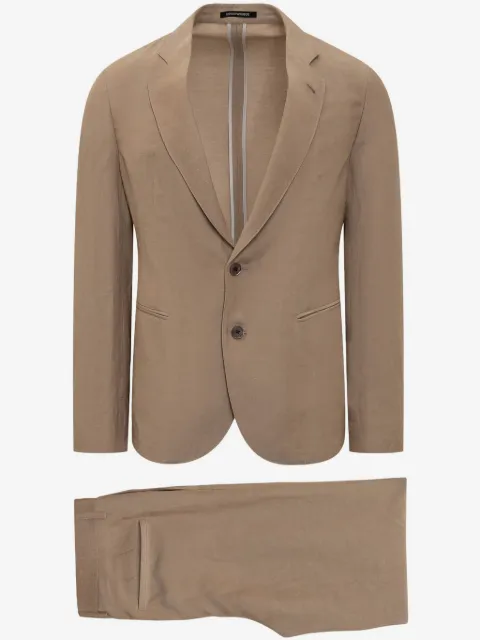 Emporio Armani costume à simple boutonnage