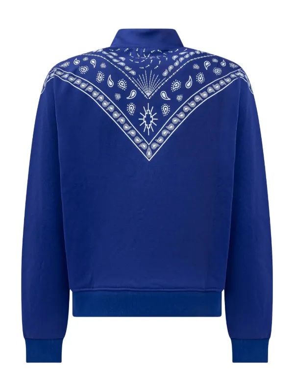 Marcelo Burlon County Of Milan Kids Bandana Sweatshirt Blue