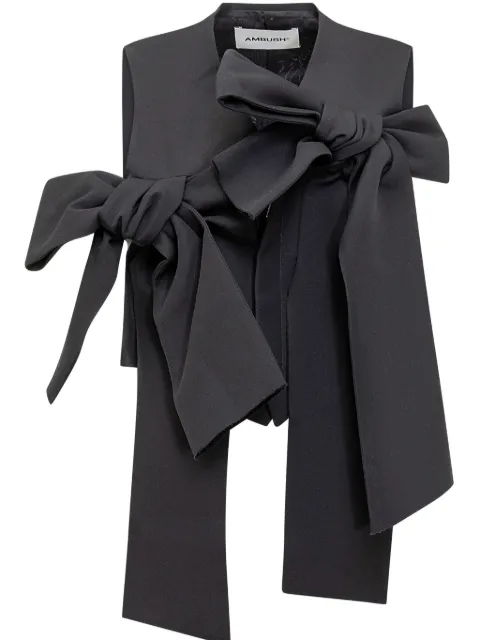 AMBUSH bow-embrllished gilet