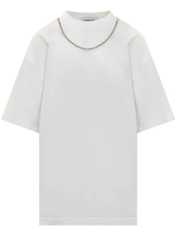 AMBUSH チェーンディテール Tシャツ | ブラック | FARFETCH JP 