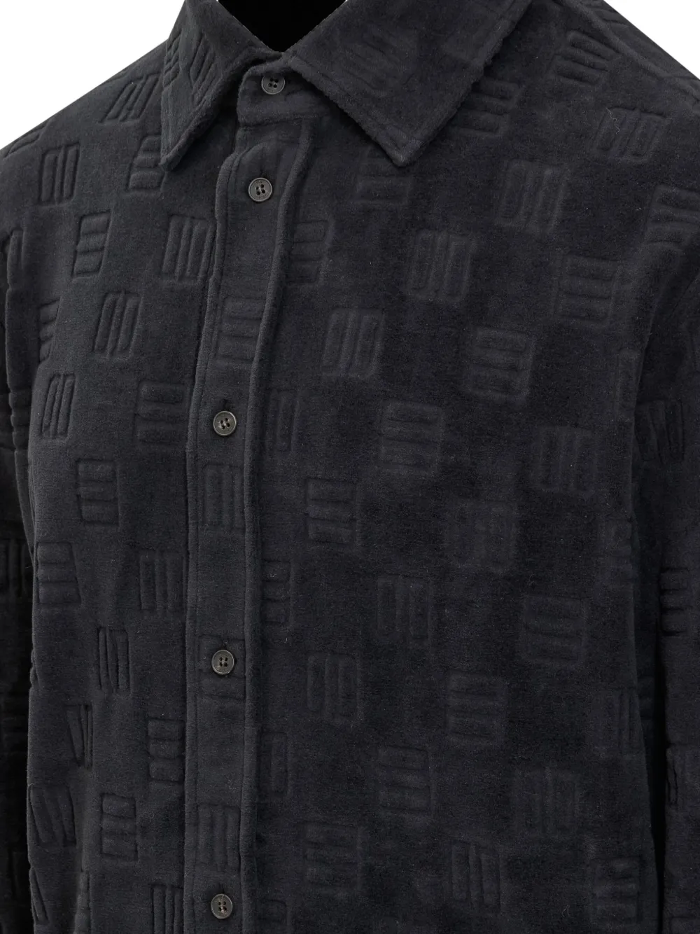 AMBUSH Overhemd met monogram-print Zwart