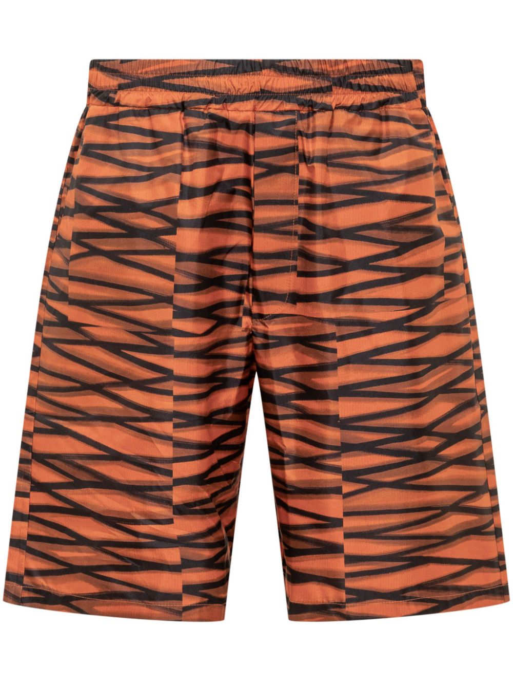 Pierre-Louis Mascia Shorts met abstracte print Oranje