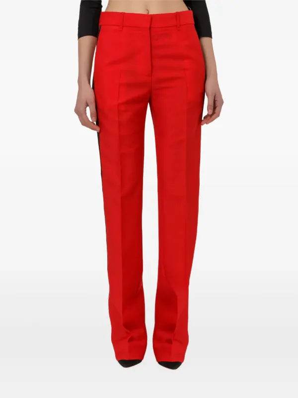 Calvin Klein Straight-leg Trousers in Red