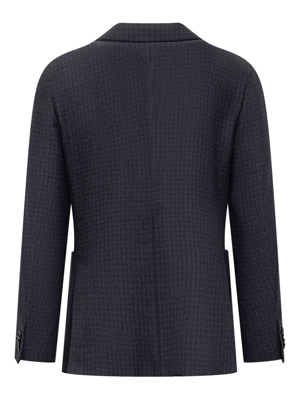 Zegna houndstooth-pattern blazer - Blauw