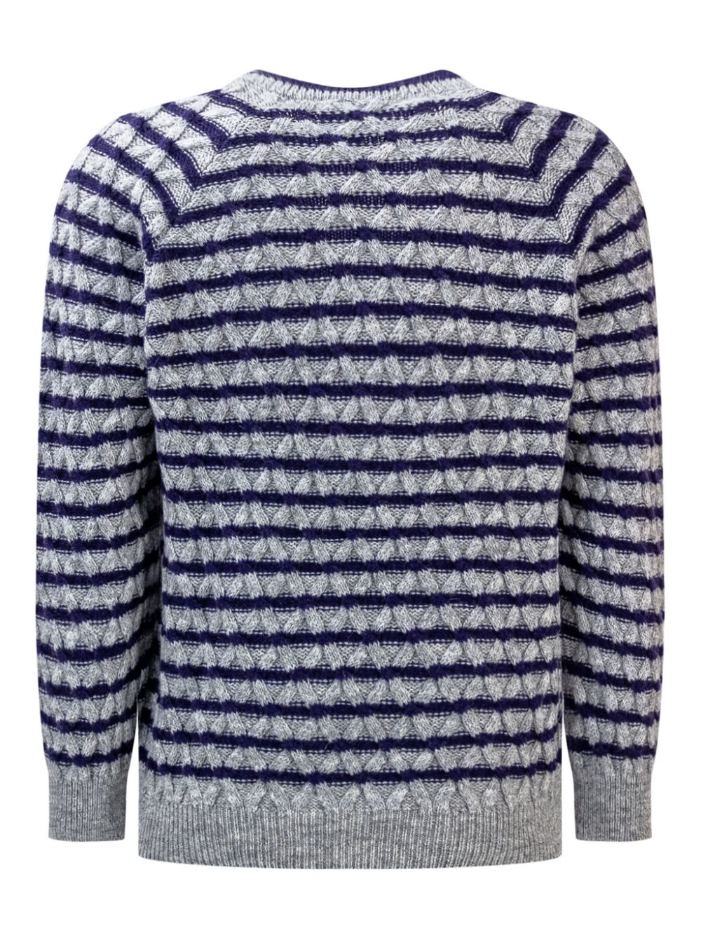 Emporio Armani Kids striped jumper - Grijs