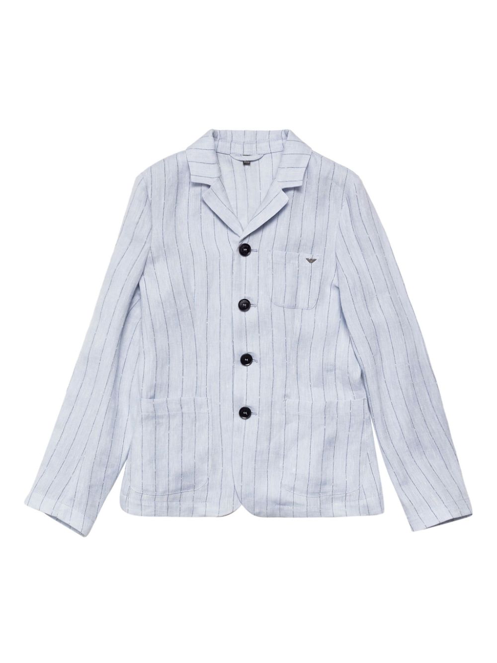 Emporio Armani Kids striped blazer - Blue