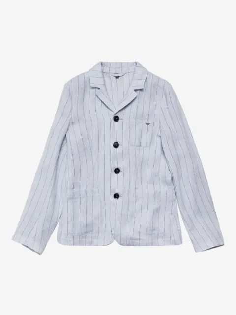 Emporio Armani Kids blazer à rayures