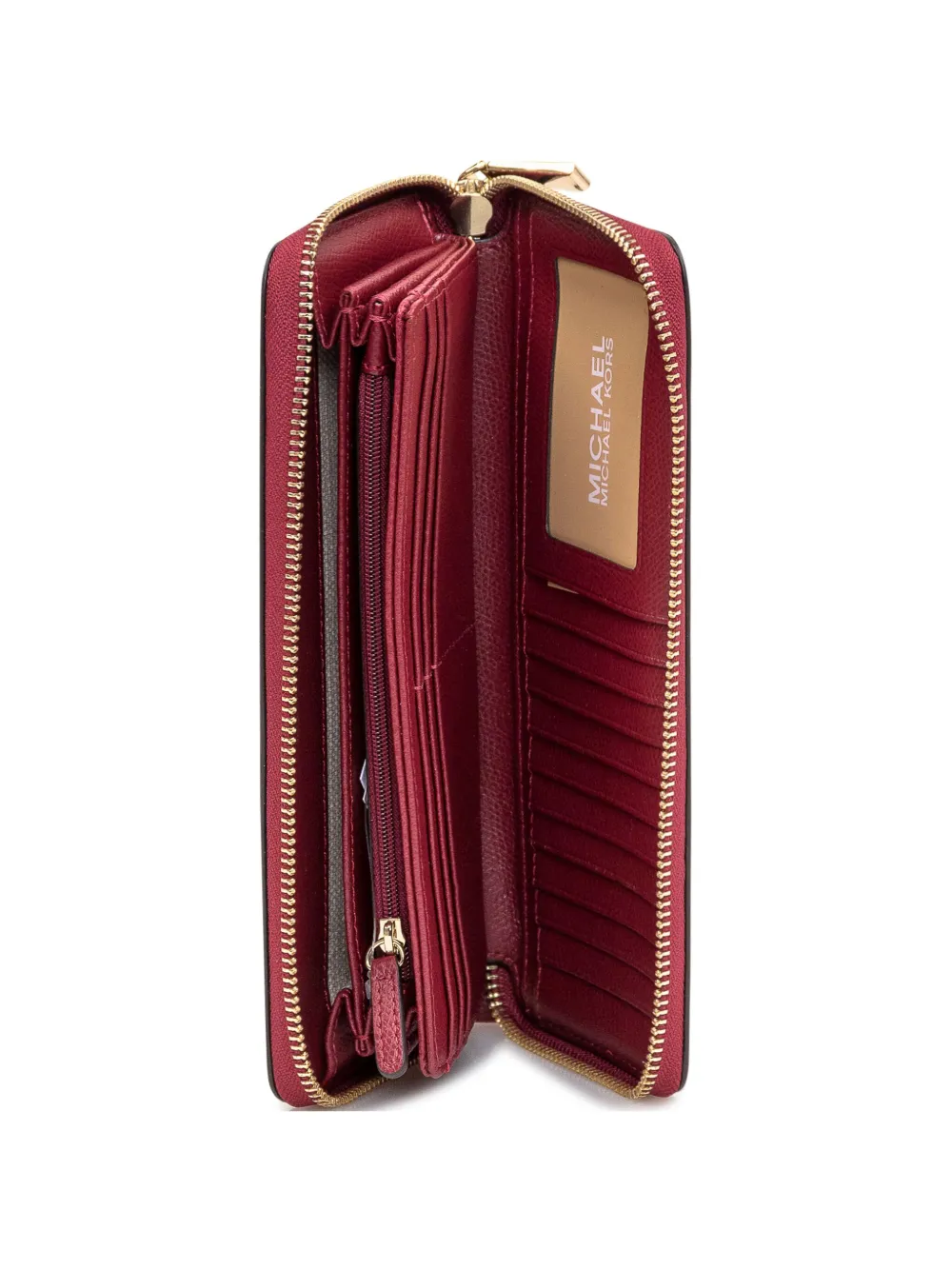 Michael Kors logo-lettering wallet Rood