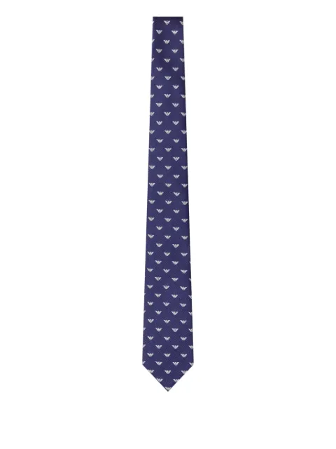 Emporio Armani logo pattern tie
