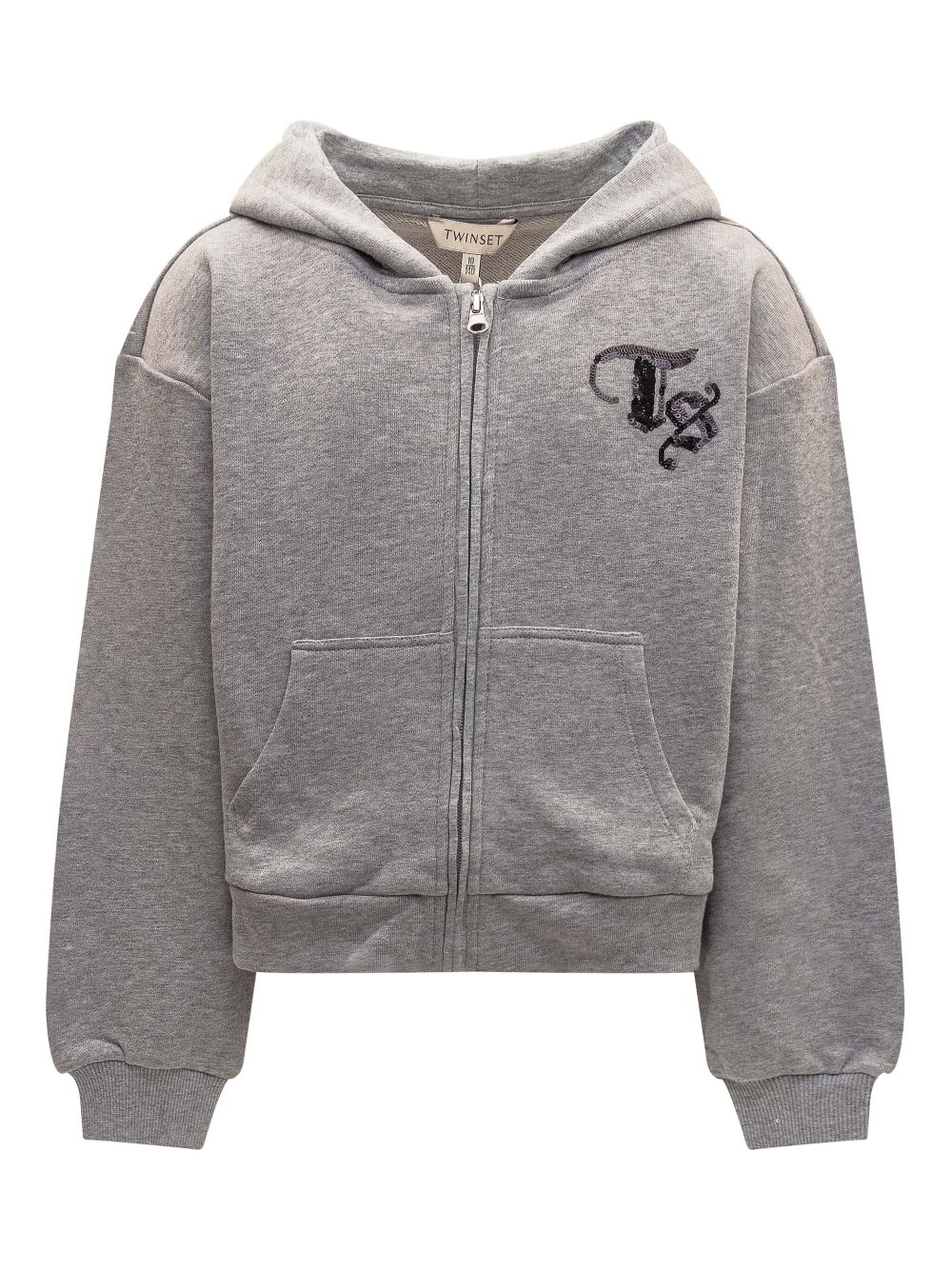 TWINSET Kids logo hoodie - Grey