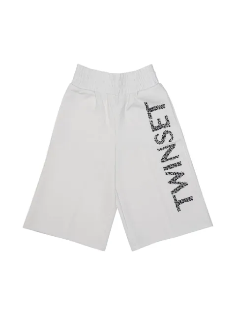 TWINSET Kids logo-print shorts