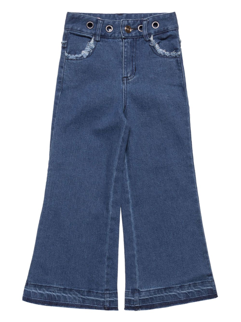 TWINSET Kids flared jeans - Blue