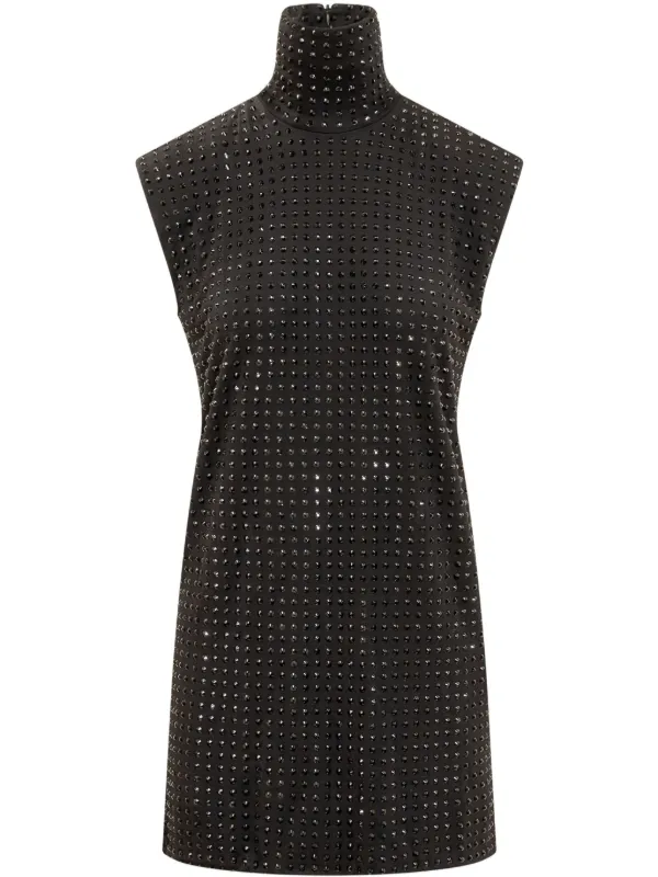 Sportmax Rhinestone-embellished Dress in Black