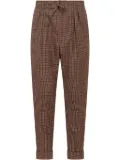 Gabriele Pasini checked trousers - Brown