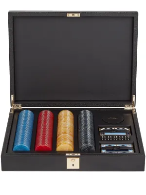 Hector Saxe Leather Poker Set | Red | FARFETCH
