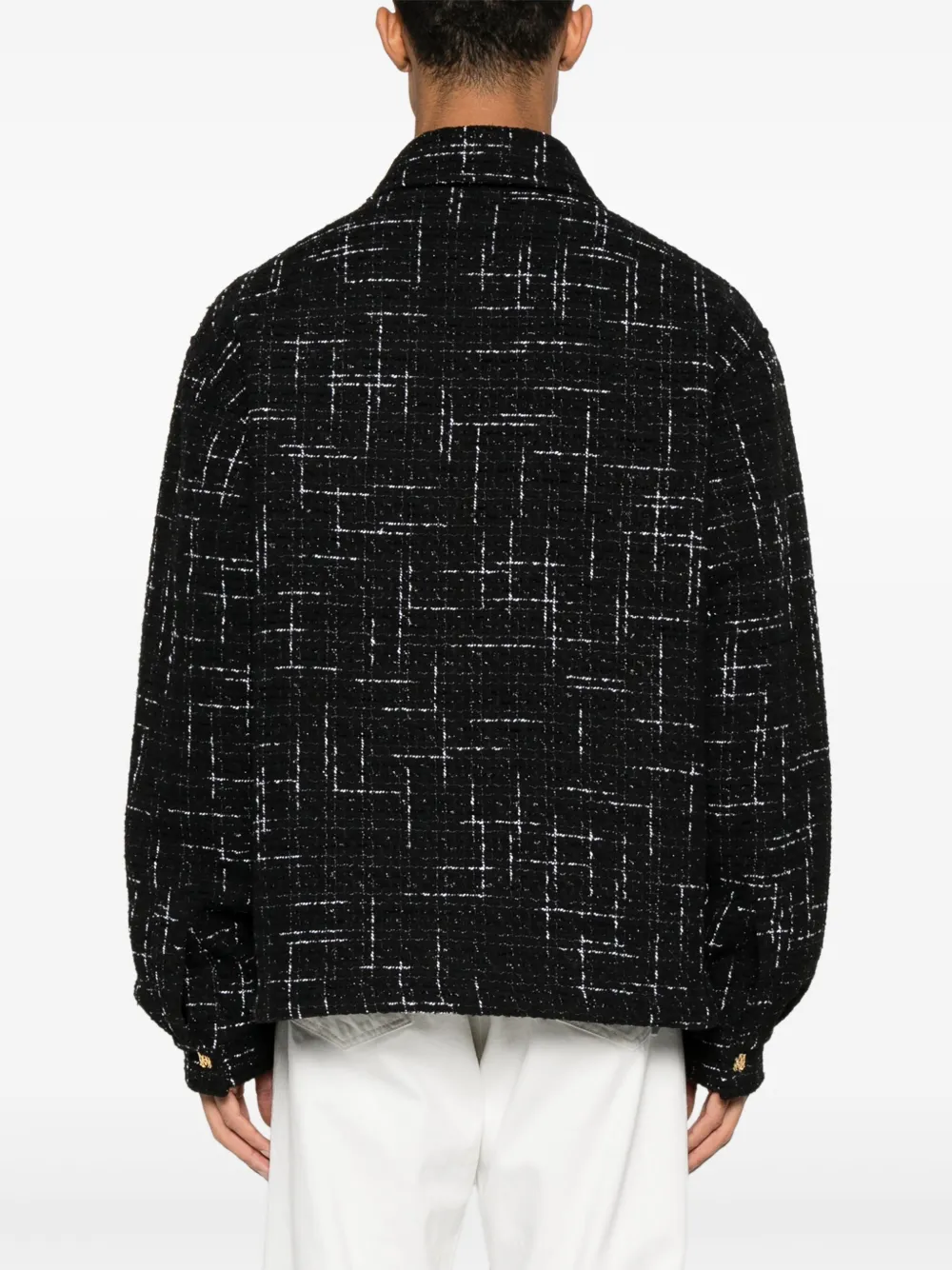 AMIRI Fleck tweed shirtjack Zwart