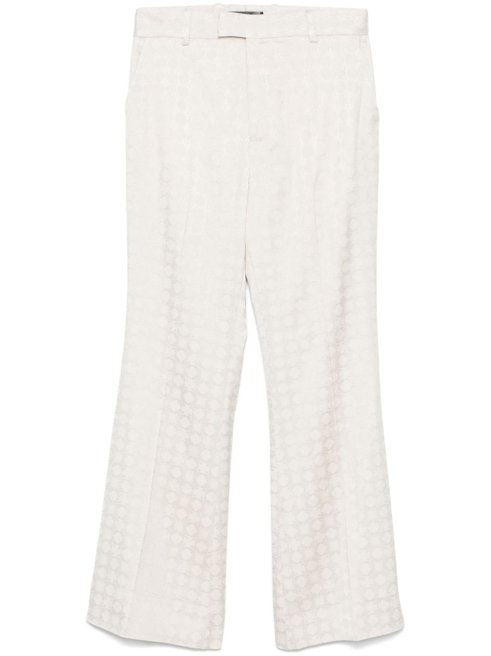 AMIRI MA-monogram flared trousers - Neutrals