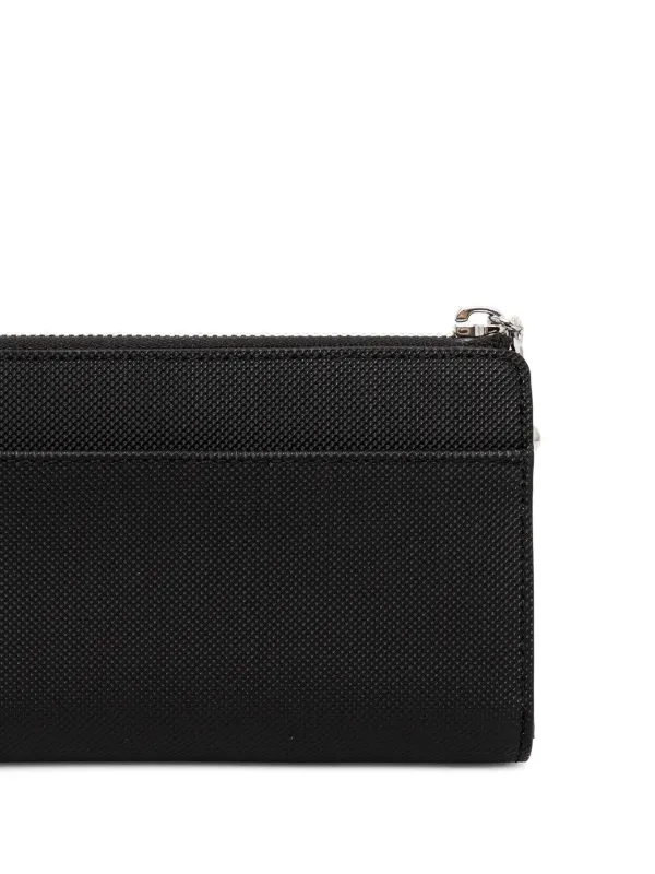★LACOSTE★ Women's Daily City Coin Wallet Black NF4764D55G0 Women's Daily City Small Zipped Billfold - Wallets & Small