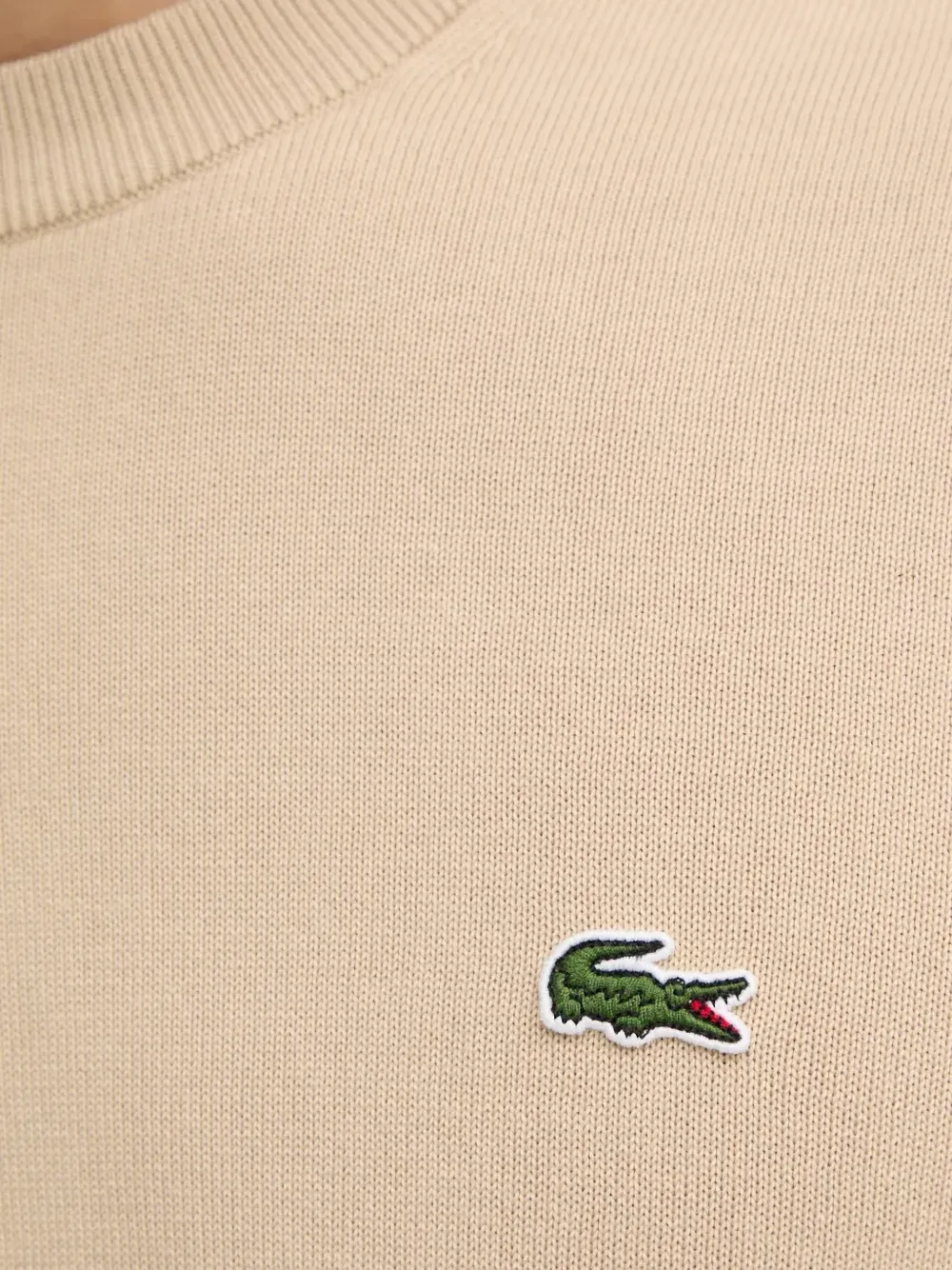 Lacoste Sweater met ronde hals Beige