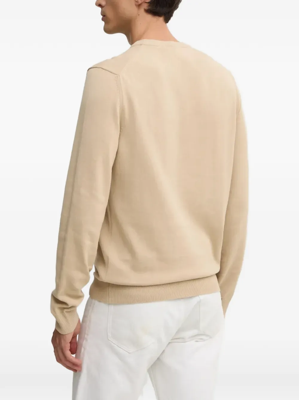  Lacoste Long-sleeve Crew-neck Sweater - Neutrals 