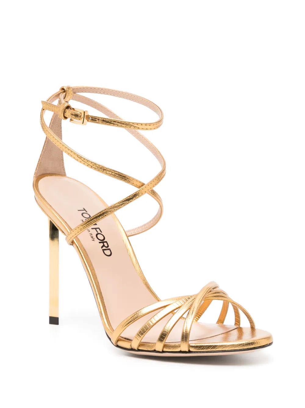 TOM FORD 105mm Ida sandals Gold