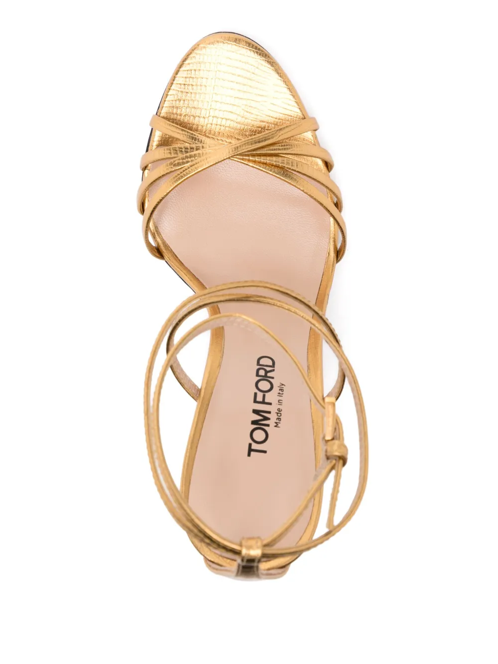 TOM FORD 105mm Ida sandals Gold