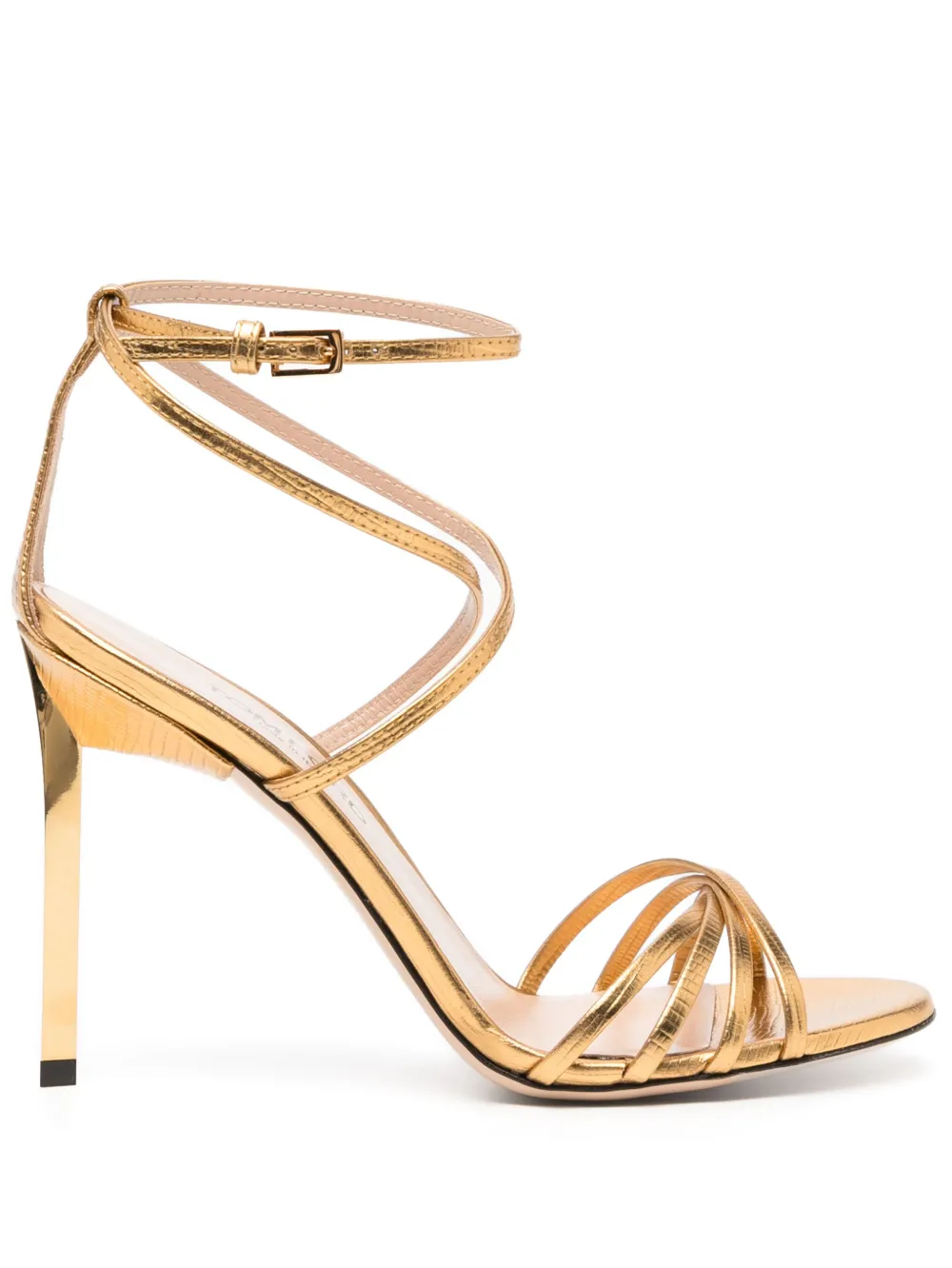 TOM FORD leather sandals Gold