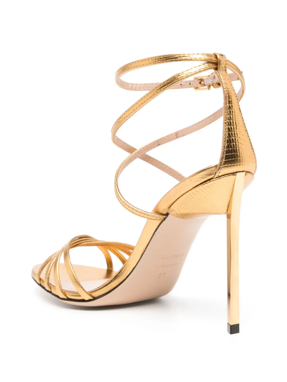 TOM FORD 105mm Ida sandals Gold