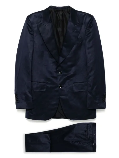 Costume à veste à simple boutonnage - TOM FORD - Modalova