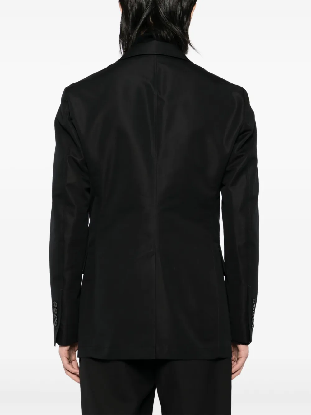 TOM FORD Blazer met enkele rij knopen Zwart