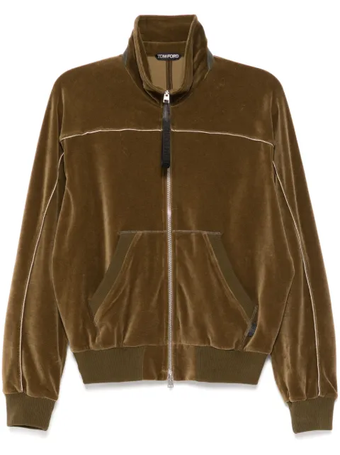 TOM FORD velour zipped jacket