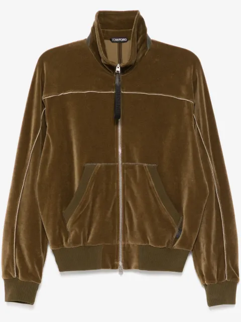 TOM FORD velour zipped jacket