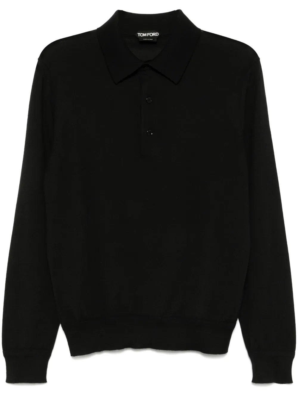 TOM FORD playera tipo polo tejida | negro | Image 1