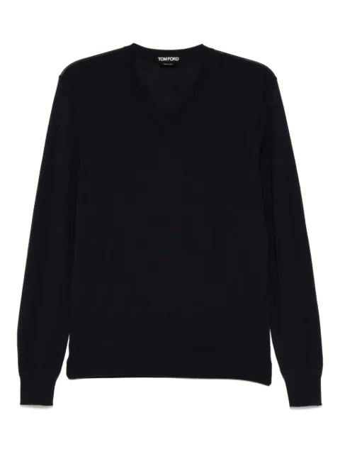 TOM FORD playera tejida con cuello en V