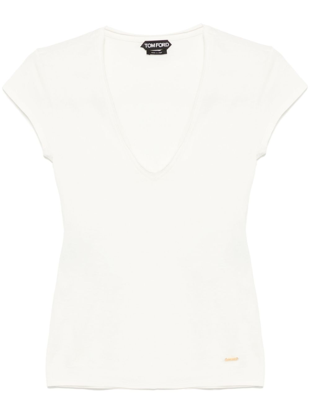 TOM FORD T-shirt met V-hals Wit